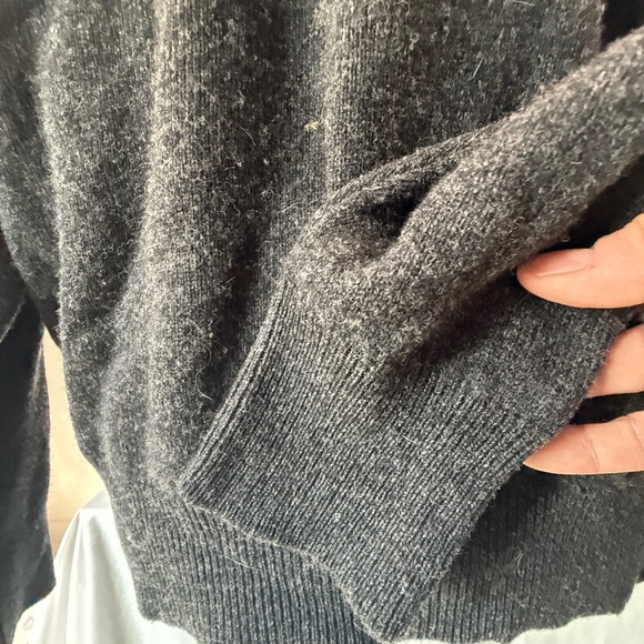 Wool St. Andrews “Old Course” Classic 1/4 Zip Sweater, Purple Saltire Stripe - Picture 7 of 11